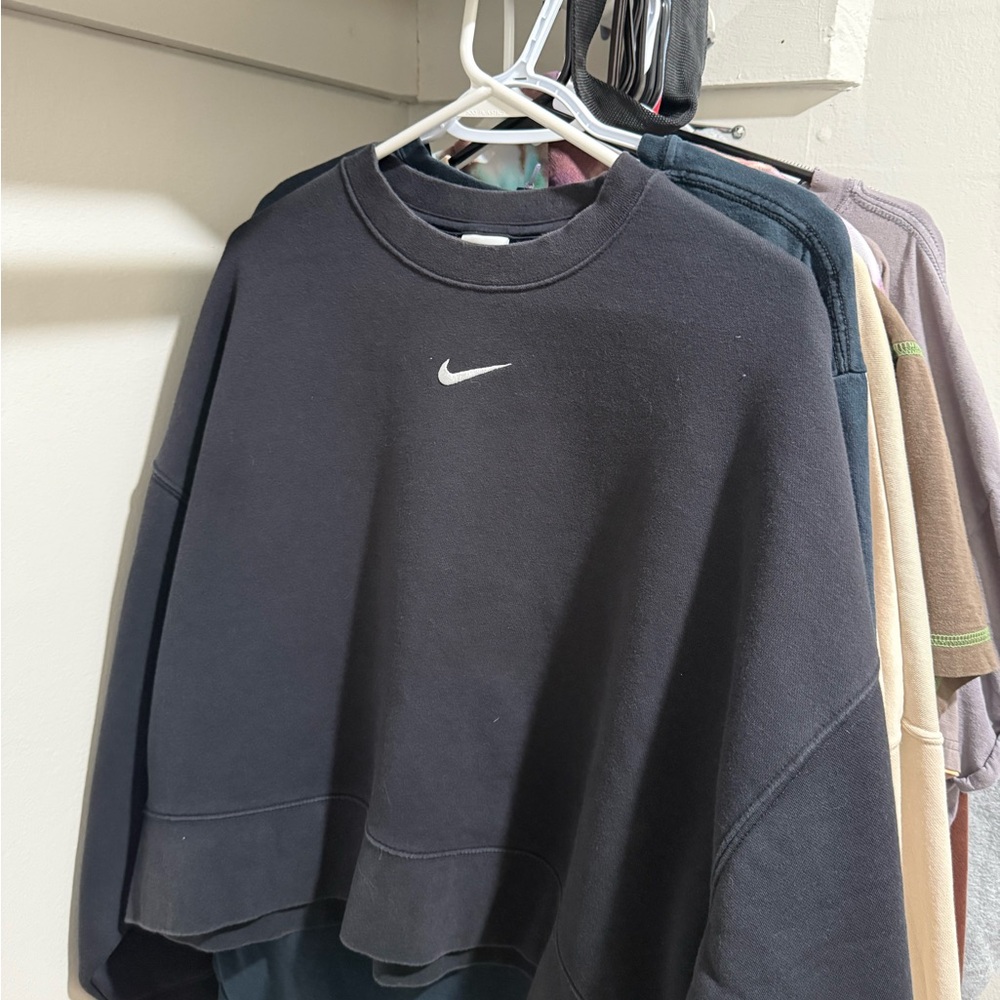 Nike Black Sweatshirt with White Logo